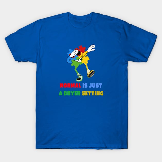 Autism Puzzle Dab T-Shirt by A Zee Marketing